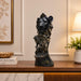 Full front view of Majestic Lion Pride Abstract Resin Bust (11 Inch) on display base against clean studio background