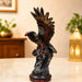 Majestic Red-Winged Eagle on Rock Pedestal Resin Showpiece (11.3 Inch) - View 1