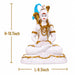 Meditating Lord Shiva White Resin Idol with Blue Snake (10.7 Inch) - View 6