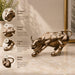 Metallic Bronze Charging Bull Resin Sculpture (6 Inch) - View 1