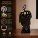 A direct front-facing view of the Multicolour Peacock Pair Figurine showcasing its vibrant details and premium finish.