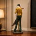 The Multicolour Standing Couple Figurine beautifully styled in a modern home interior setting to inspire decor placement.