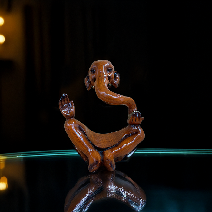 Divine Serenity: Artistic Resin Ganesha Idol