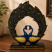 Ornate Resin Peacock Couple Showpiece with Gemstone Feathers (11 Inch) - View 1