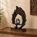 Ornate Resin Peacock Couple Showpiece with Gemstone Feathers (11 Inch) - View 3