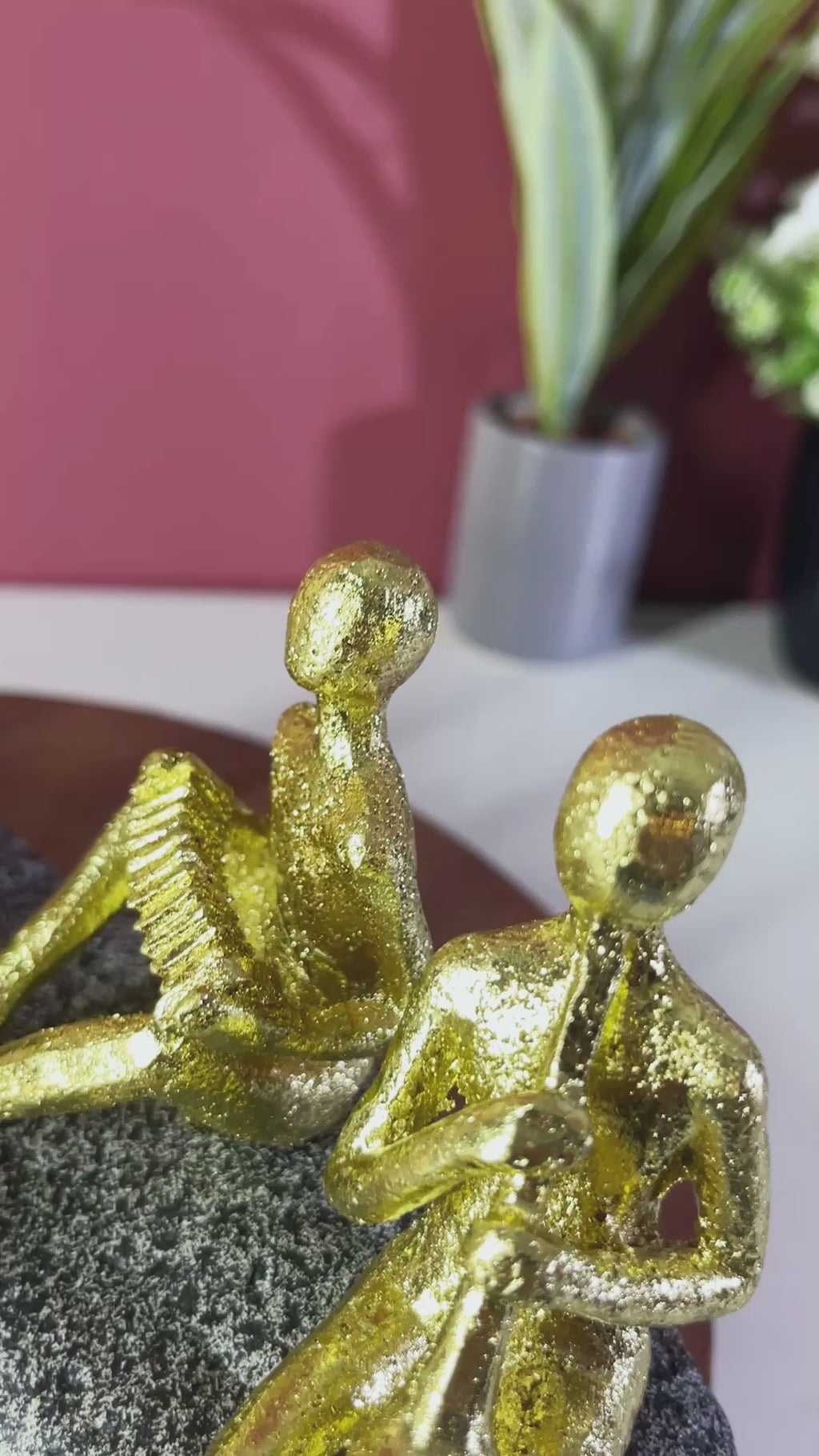 Luxury Golden Musician Figurines Decorative Gift Item
