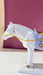 Premium handcrafted azure blue ceramic stallion statue with high gloss finish