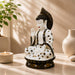 Pure White & Gold Meditating Resin Buddha Statue (12 Inch) - View 4