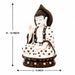 Pure White & Gold Meditating Resin Buddha Statue (12 Inch) - View 5