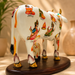 Sacred Kamdhenu Cow & Calf Gau Mata Resin Idol (8 Inch) - View 2