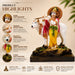 Sacred Lord Krishna & Cow Resin Figurine with Golden Halo (6.6 Inch) - View 3
