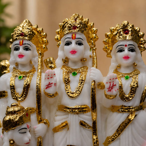 Sacred Ram Darbar Family Resin Statue Set (8 Inch) - View 1