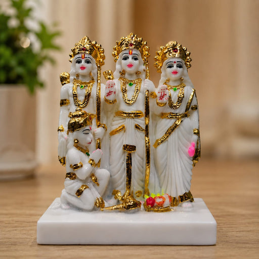 Sacred Ram Darbar Family Resin Statue Set (8 Inch) - View 5