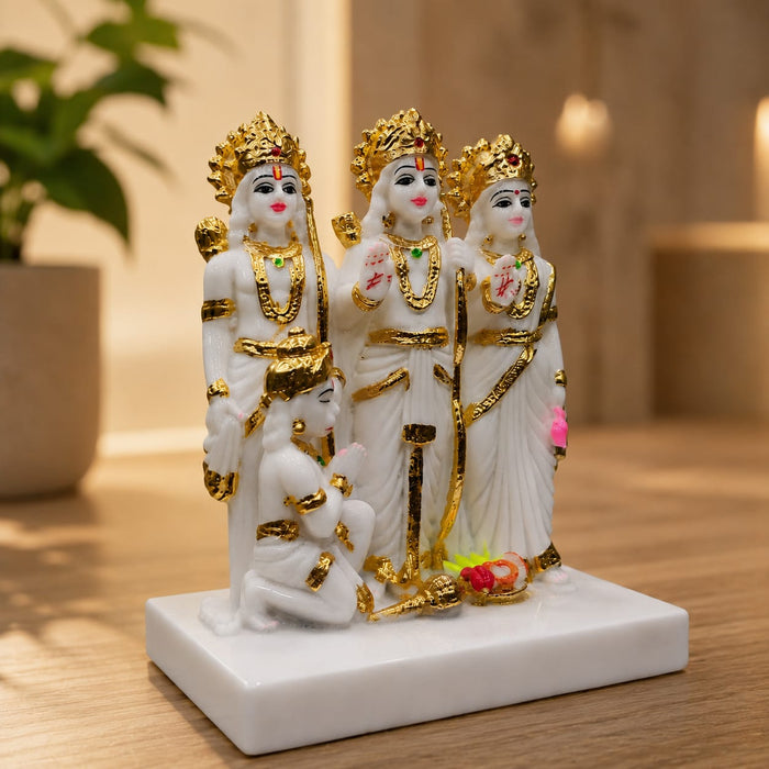 Sacred Ram Darbar Family Resin Statue Set (8 Inch) - View 6