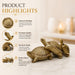Three Stacked Golden Feng Shui Turtles Resin Figurine (3.5 Inch) - View 5