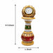 Dimension guide and size measurement chart for 5.5 inch marble pillar clock