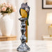 Vintage Style Parrot on Candlestick Stand Resin Figurine (15 Inch) - View 1