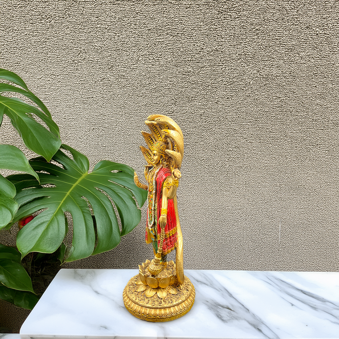Elegant Lord Vishnu Idol with Sheshnag – A Symbol of Divine Protection and Balance