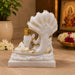 White Resin Vishnu & Lakshmi on Sheshnag Idol (8 Inch) - View 5