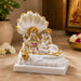 White Resin Vishnu & Lakshmi on Sheshnag Idol (8 Inch) - View 6