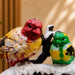 Winter Scene Colorful Birds on Snow Branch Resin Figurine (6.5 Inch) - View 2