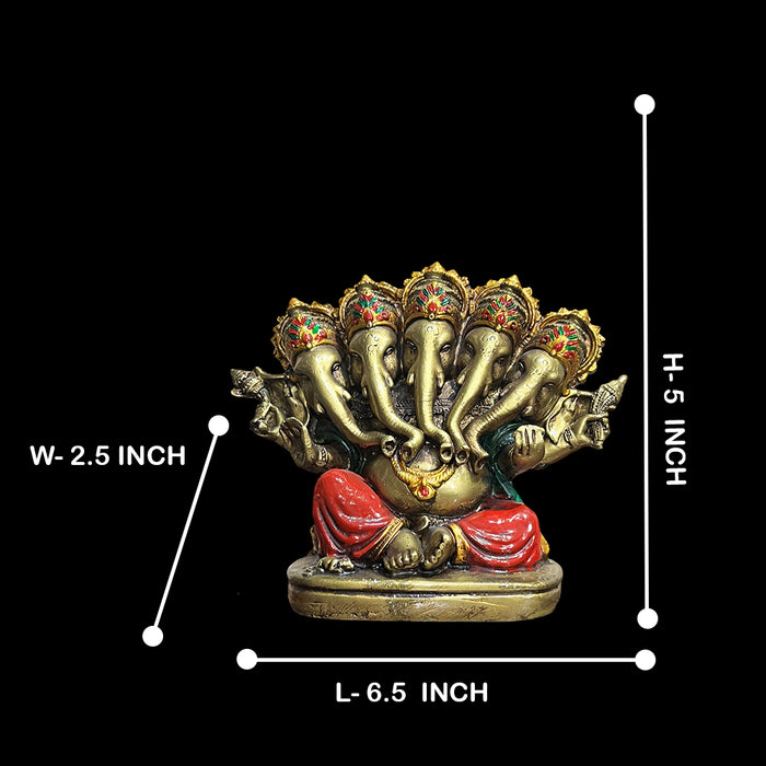 Panchmukhi Ganesh Idol – Embodiment of Prosperity and Protection